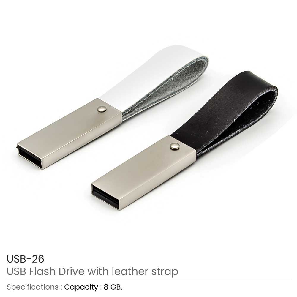 8GB USB with Leather Strap - Image 5