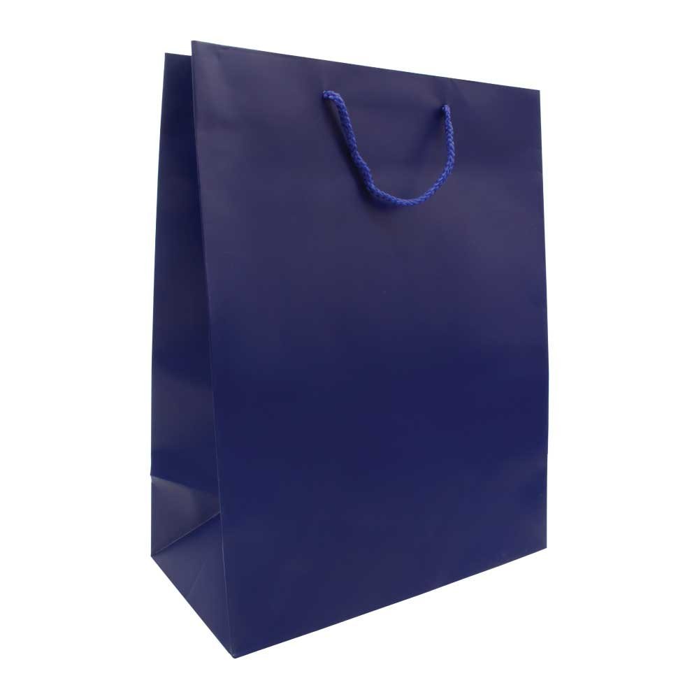A3 Vertical Blue Paper Shopping Bags
