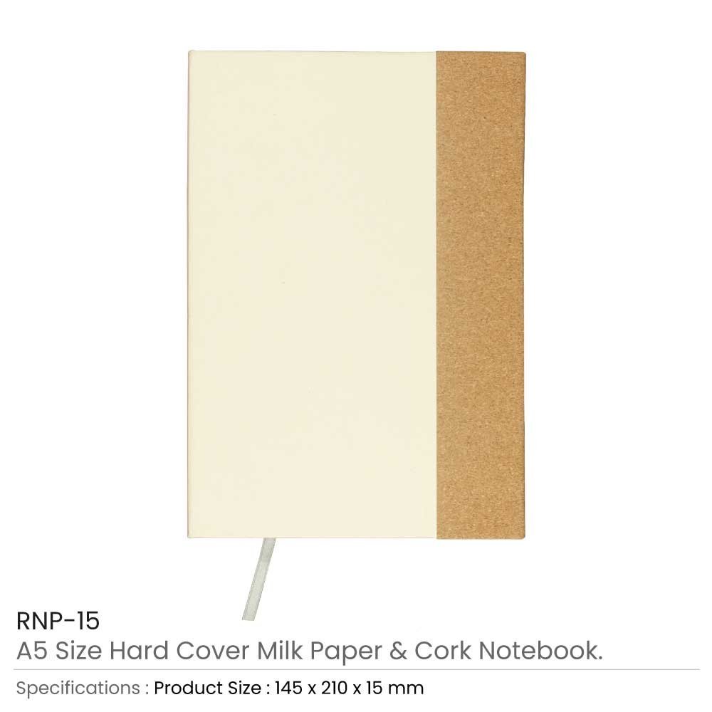 A5 Hard Cover Notebooks, 80 Sheets, 80gsm Milk Papers - Image 6