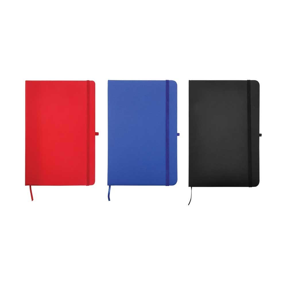 A5 PU Leather Notebook with Calendar and Elastic Band