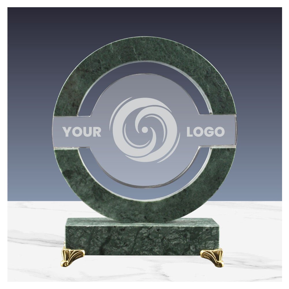 Round Crystal and Marble Awards in Hardboard Box - Image 2