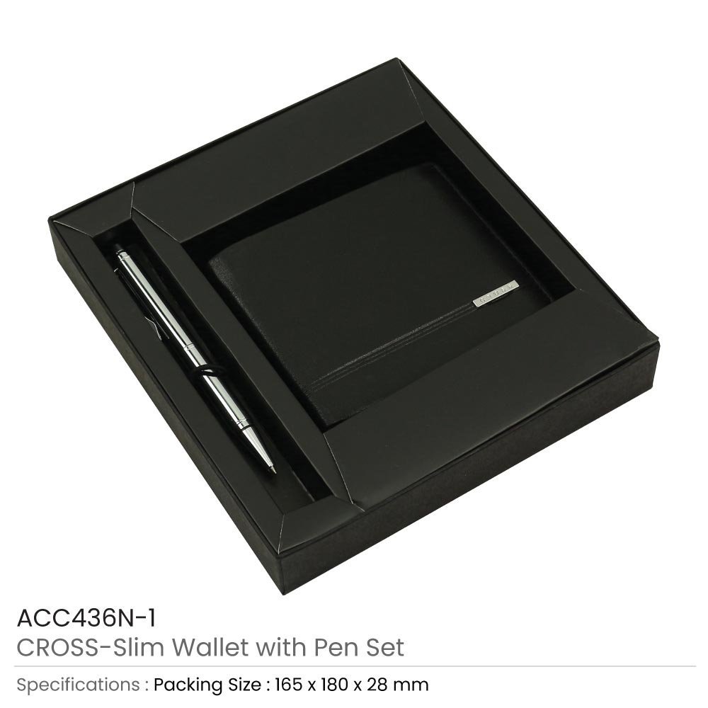 CROSS Slim Wallet and Metal Pen Gift Sets - Image 6