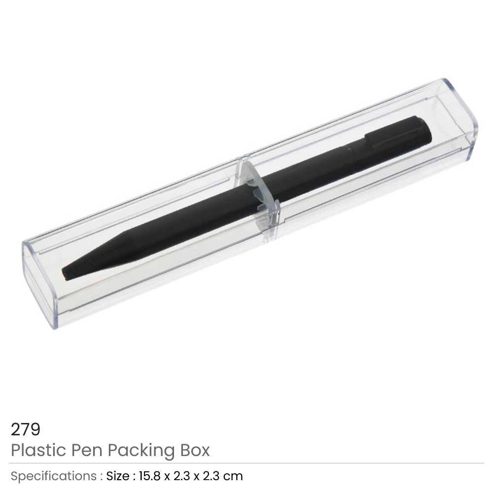 Clear Plastic Pen Box - Image 2