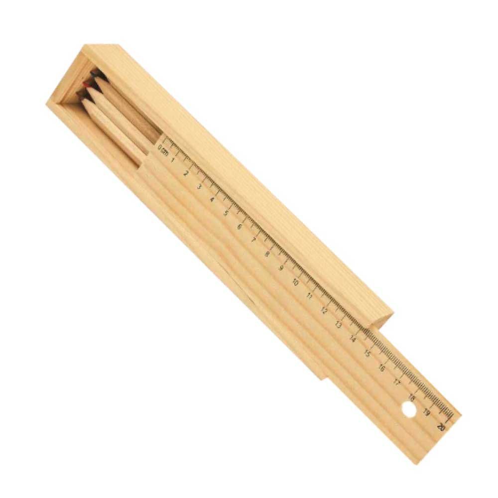 Colored Pencils Set with Wooden Box