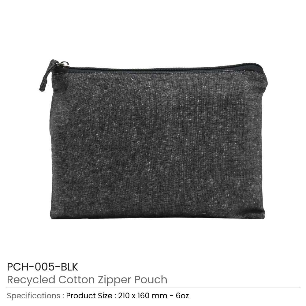 Multi-purpose Cotton Zipper Pouches 6 oz - Image 4