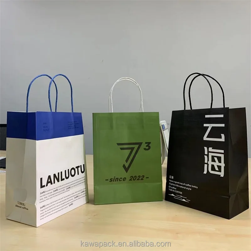 Craft  Kraft Paper bag with different handles  2 3