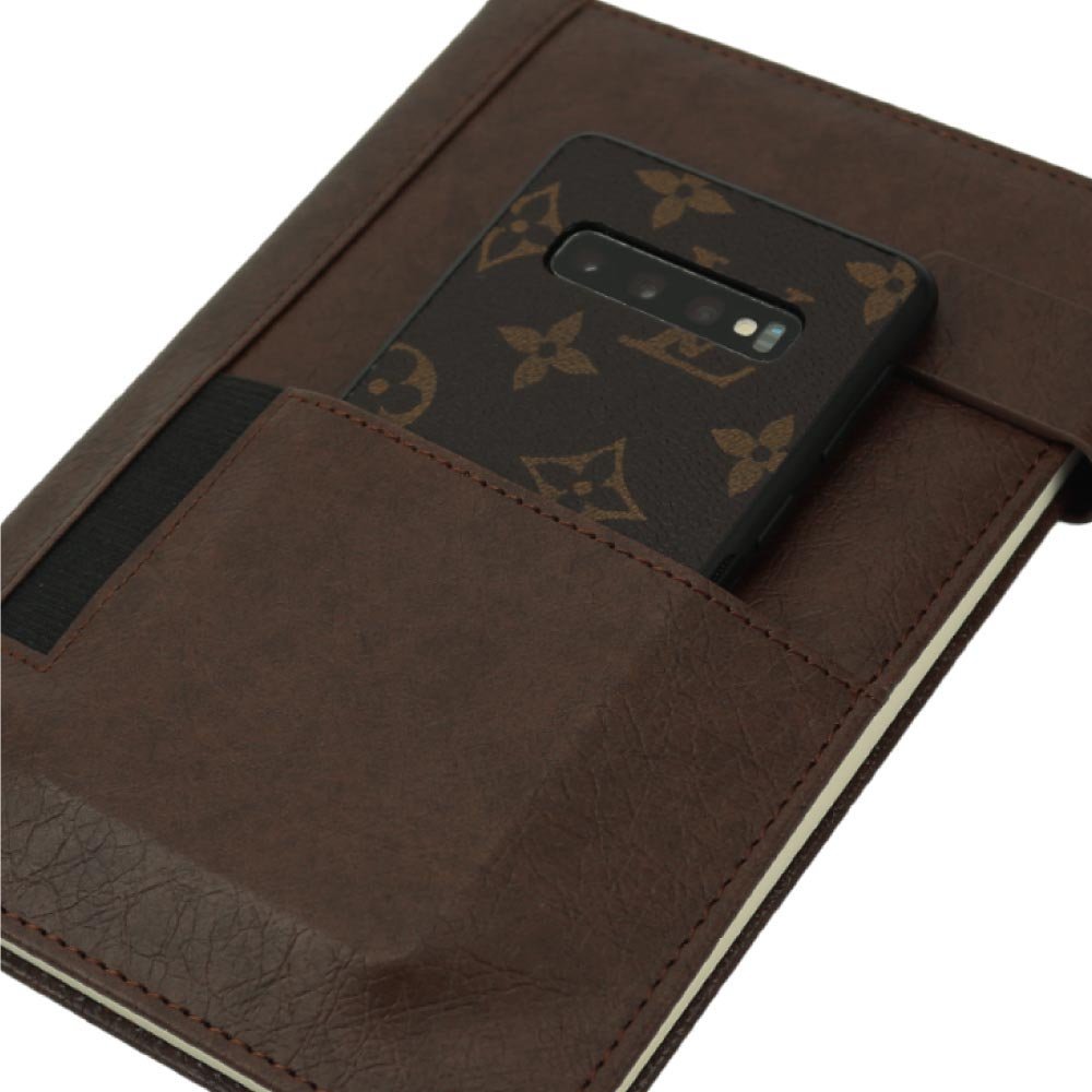 Dorniel A5 PU Notebooks with Front Pocket & Magnetic Flap - Image 8