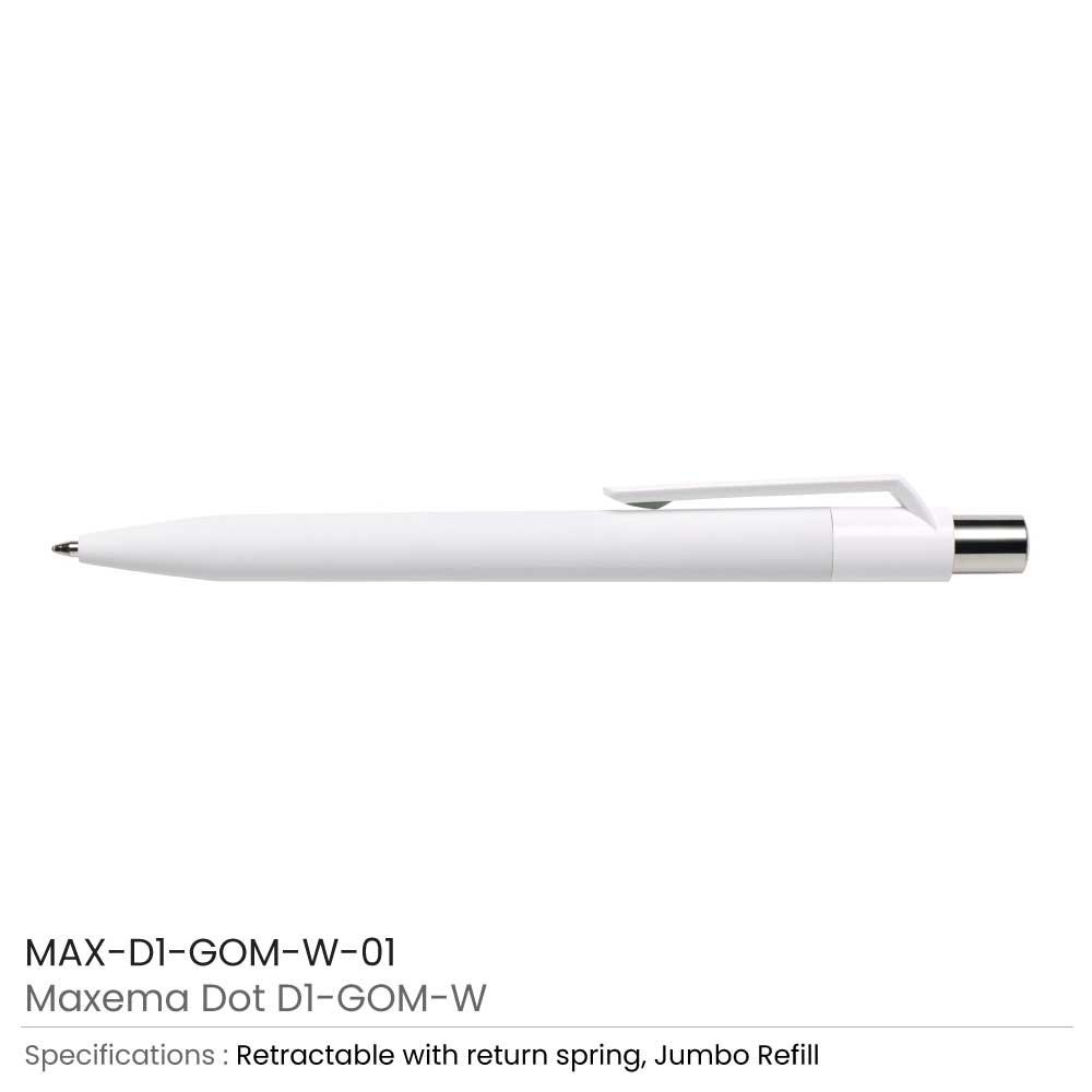 Dot Pens with White Clip - Image 24
