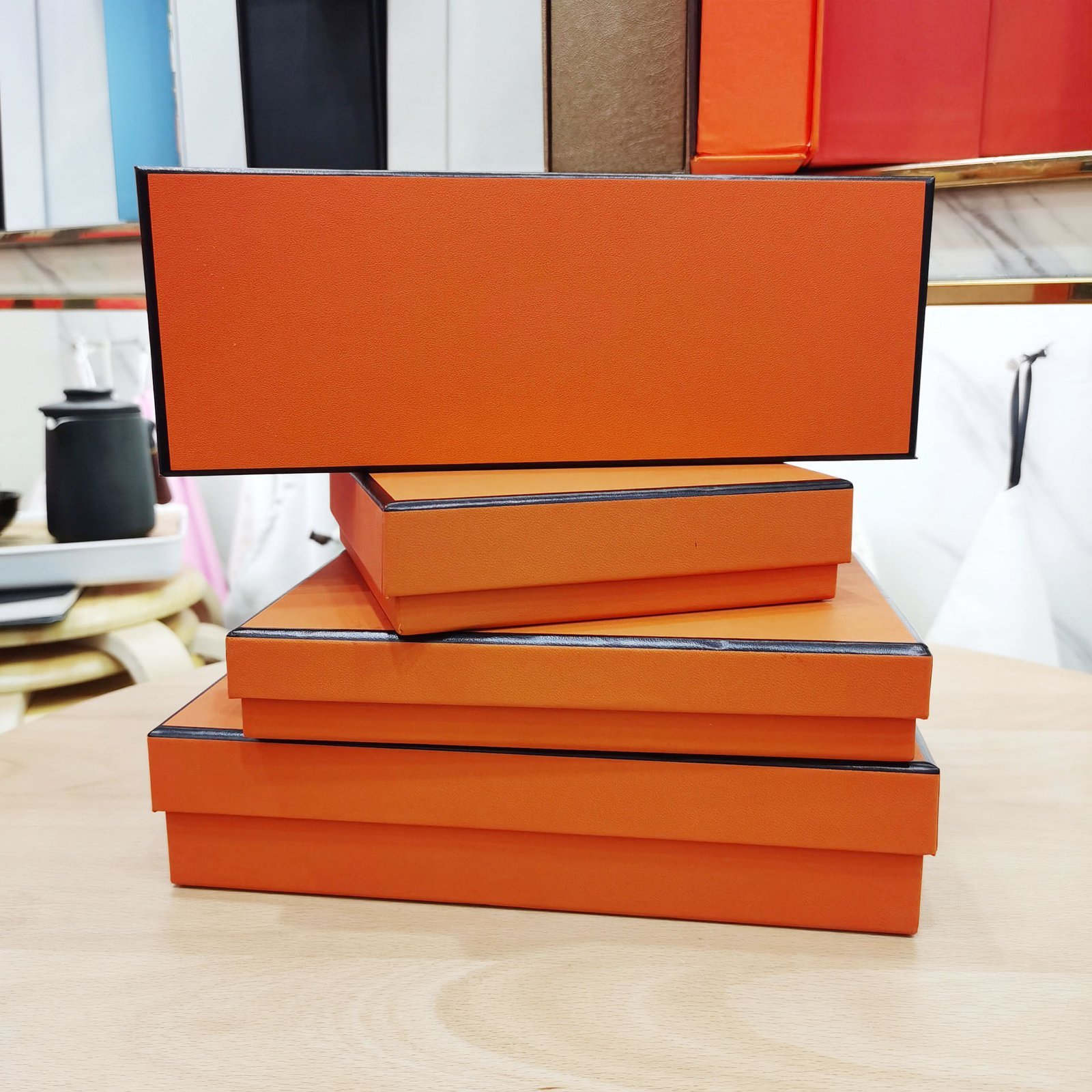 Orange Cardboard Box for Gifts