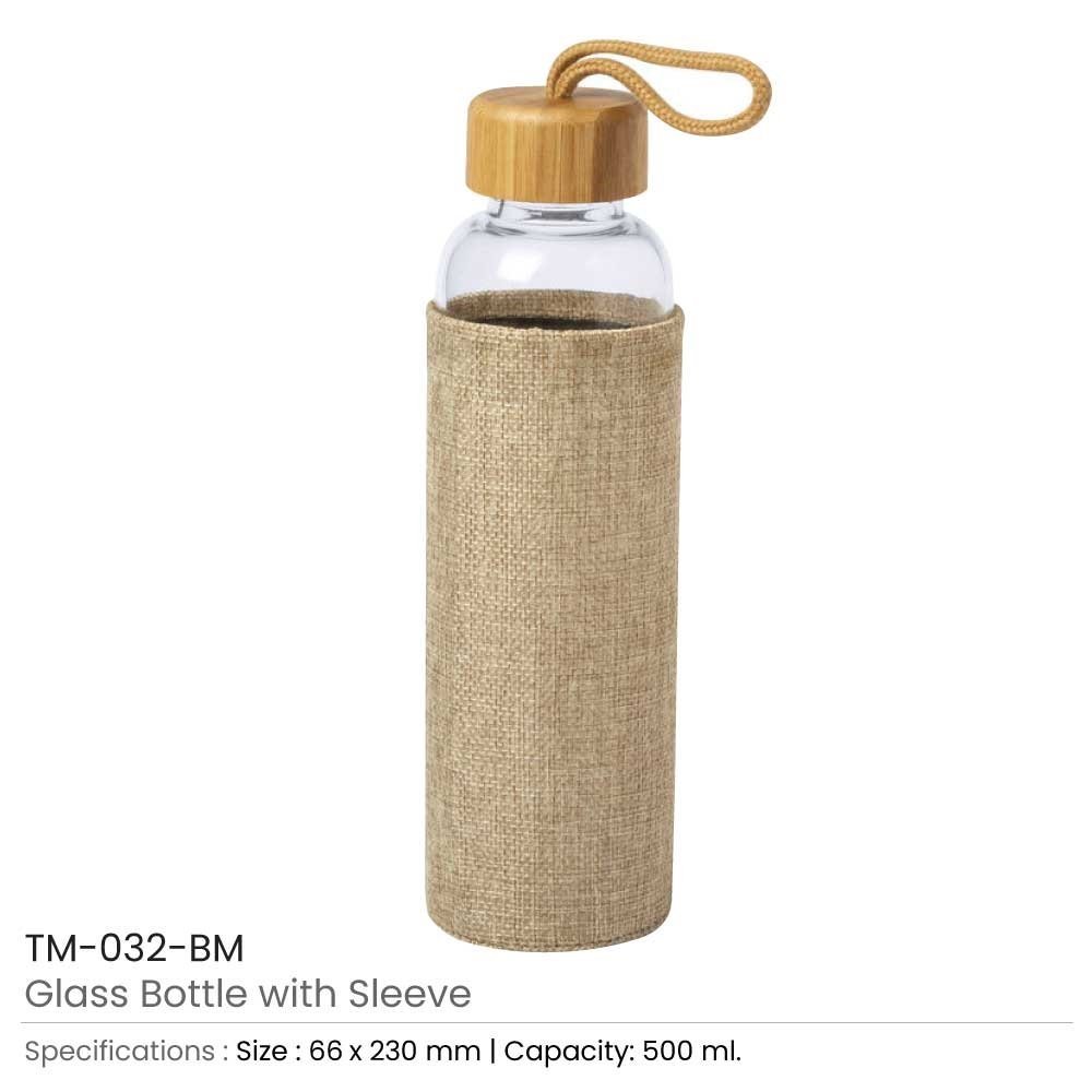 Glass Bottle with Sleeve - Image 6