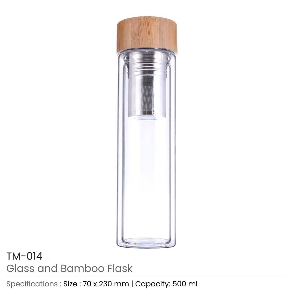 Glass and Bamboo Flask - Image 5