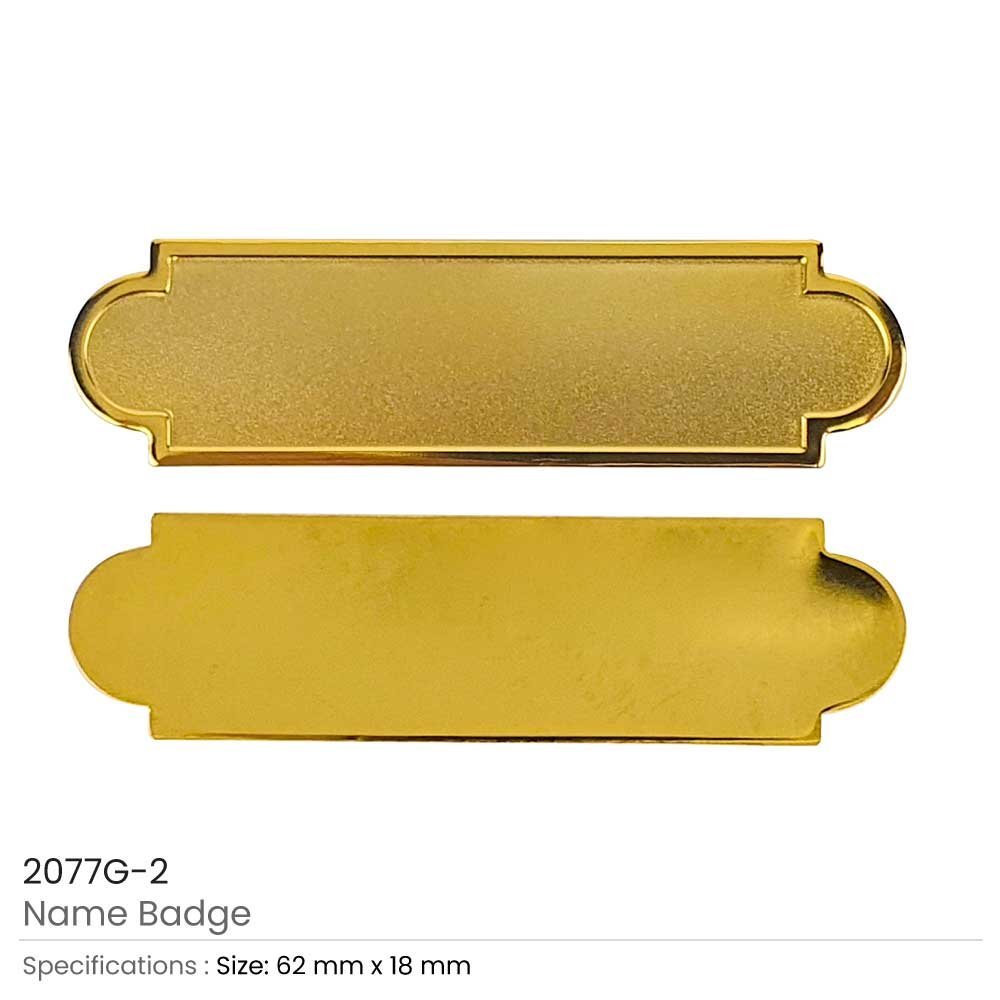 Metal Name Badges in Gold and Silver Colors - Image 5