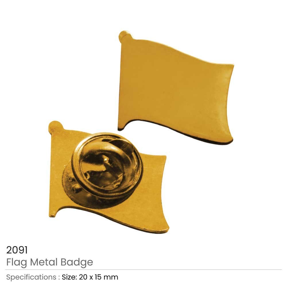 Gold Plated Flag Pin - Image 3
