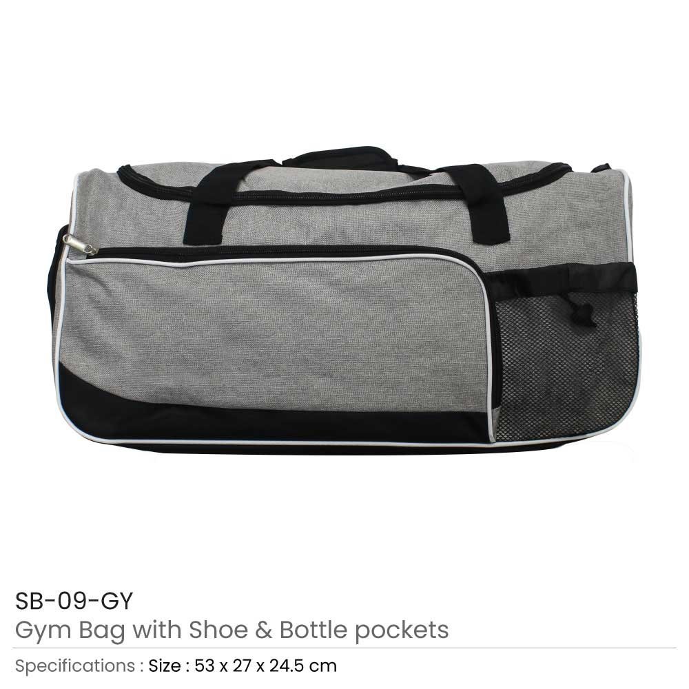 Gym Bags with Shoe and Bottle Pockets - Image 4