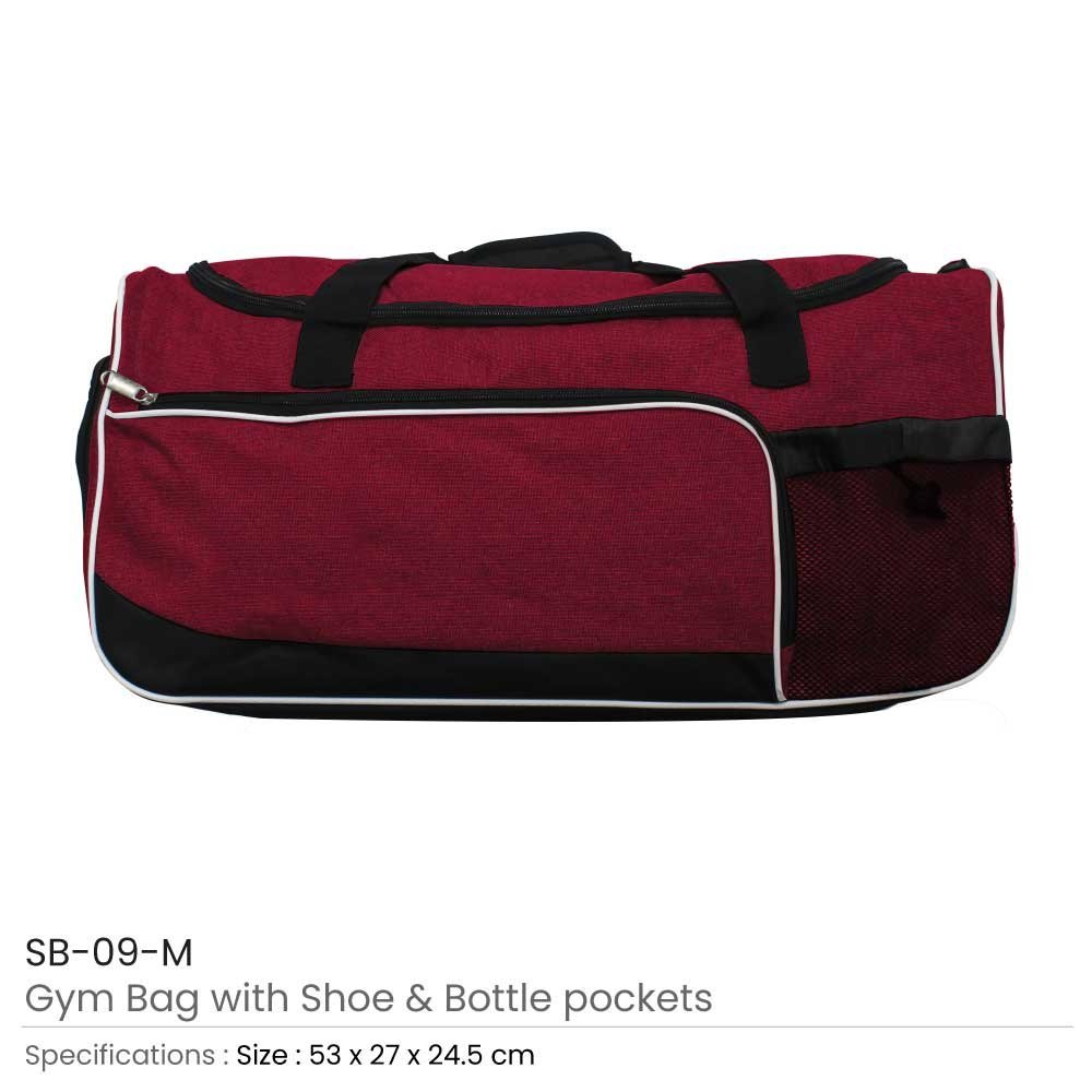 Gym Bags with Shoe and Bottle Pockets - Image 3