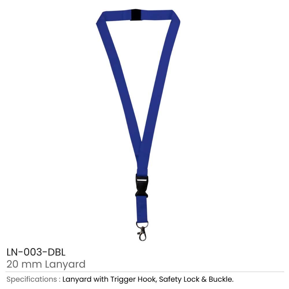 Lanyards with Hook, Safety Lock, and Buckle, 20 mm - Image 8