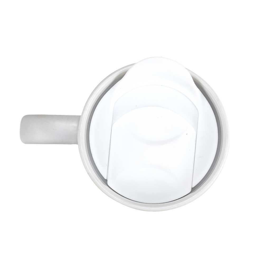 Ceramic Mugs with Lid and Cork Base 385 ml - Image 3