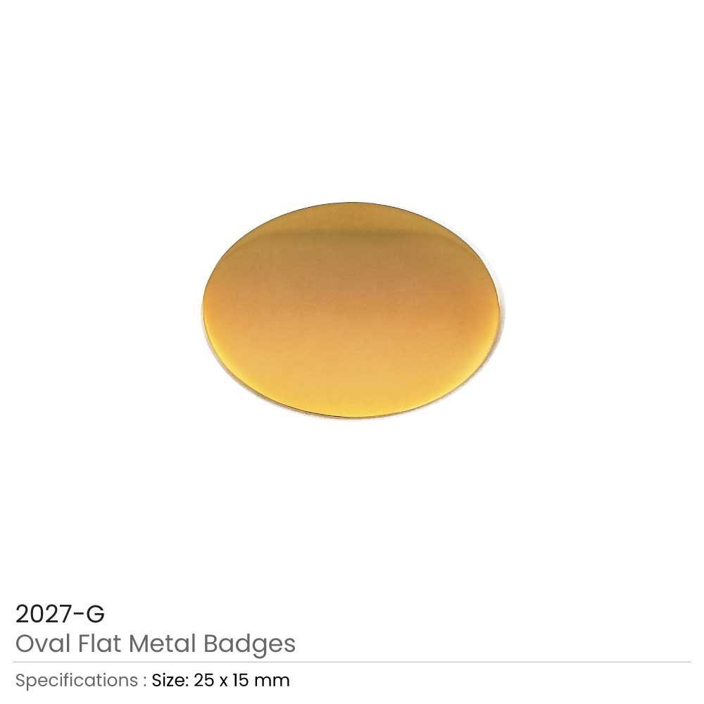 Oval Flat Metal Badges - Image 4