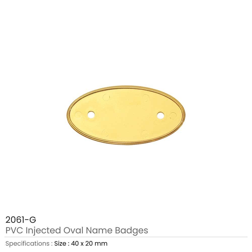 PVC Injected Oval Name Badges - Image 4