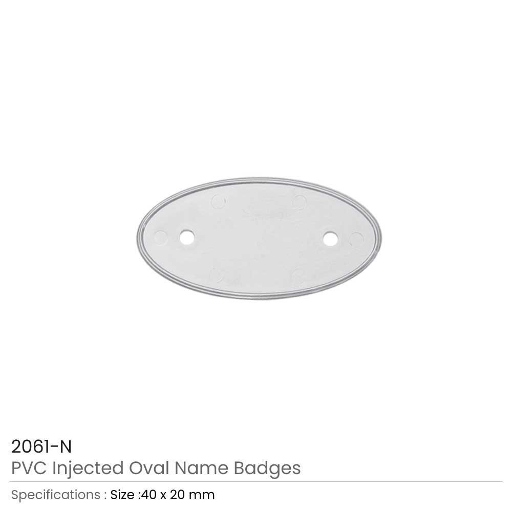 PVC Injected Oval Name Badges - Image 3