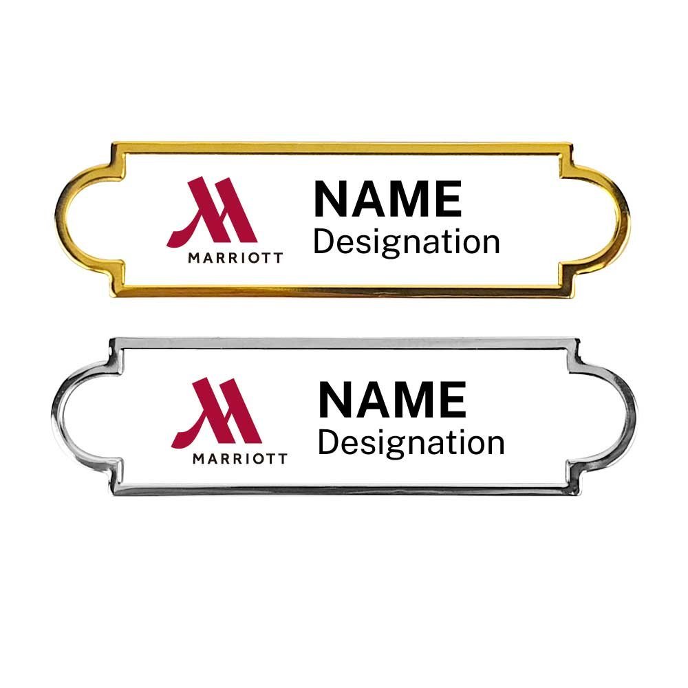 Metal Name Badges in Gold and Silver Colors - Image 2