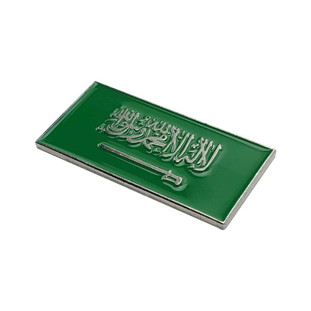 Rectangle KSA Flag Badges for National Day