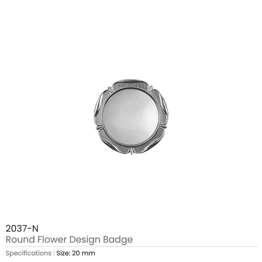 Round Flower Design Logo Badges - Image 3