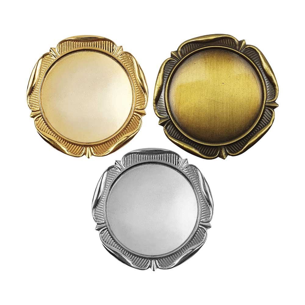 Round Flower Design Logo Badges