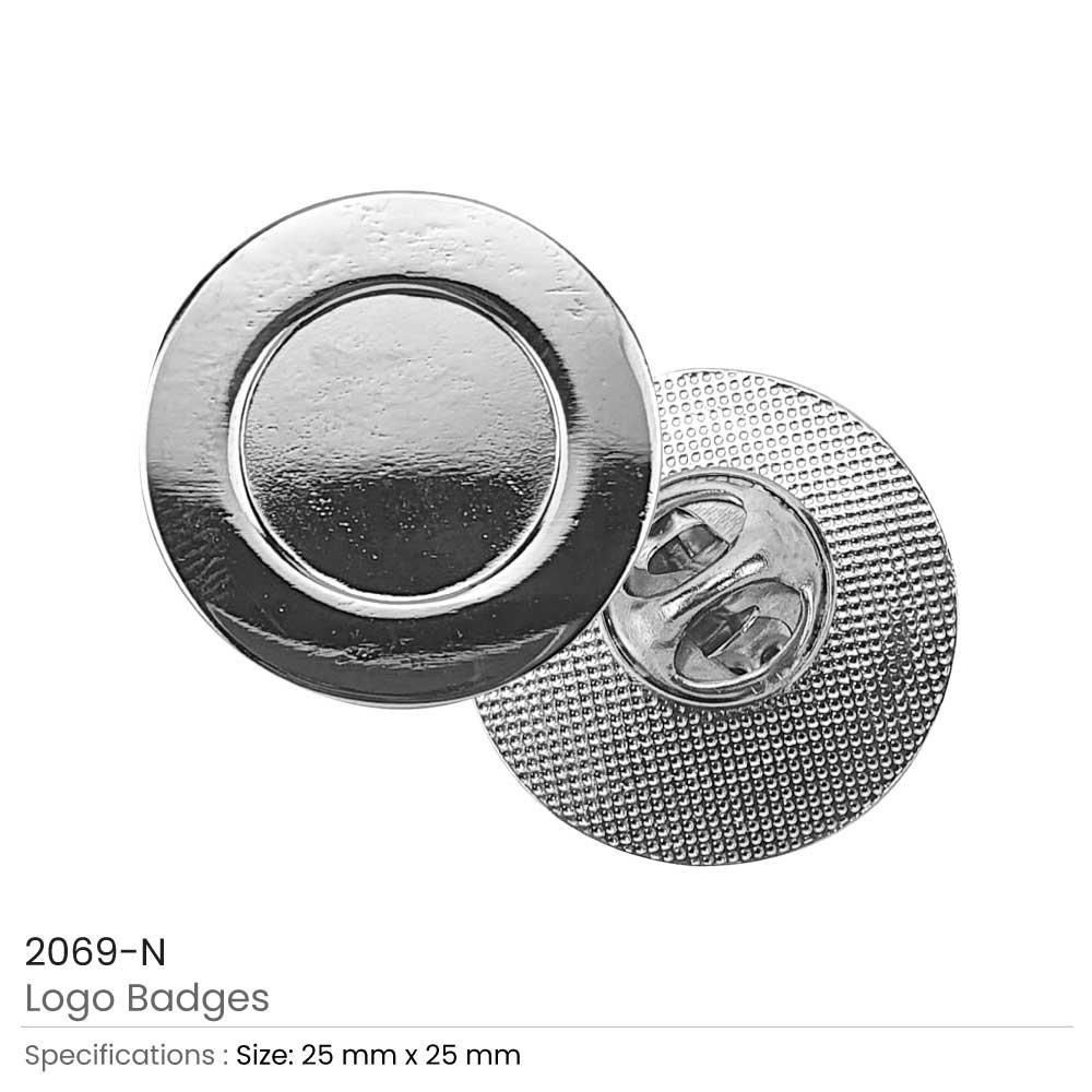 Round Logo Metal Badges with Butterfly Clutch - Image 3