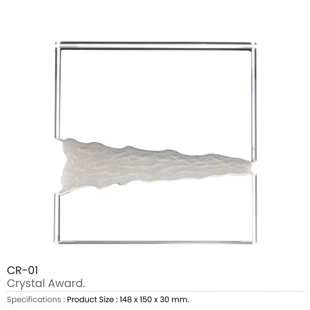 Square Crystal Awards in Fiber Hardboard Box - Image 4