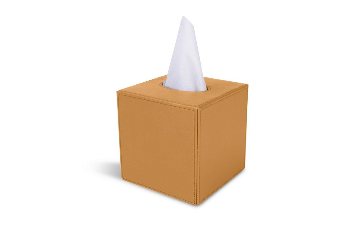 Roll Leather Tissue Box