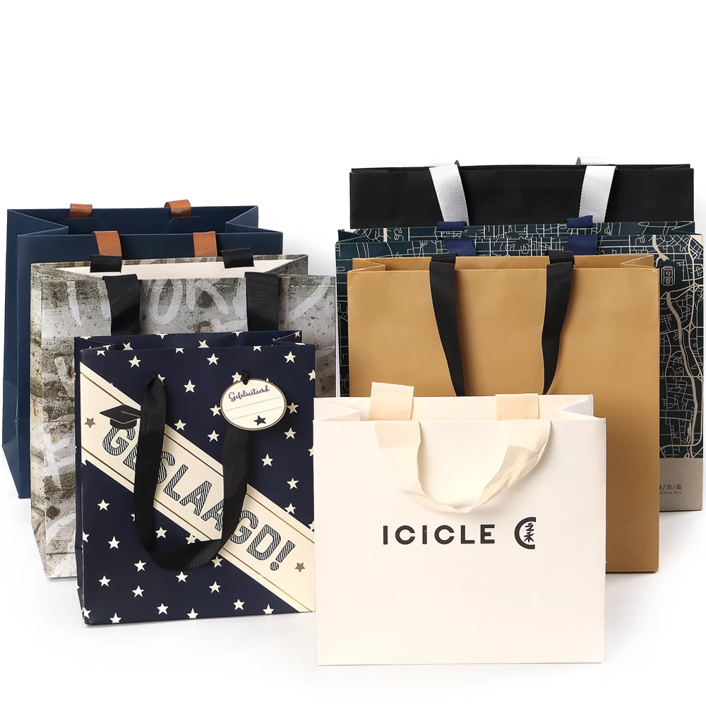 Texture Bags with Wide Ribbon