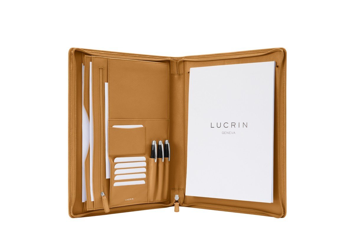 Zip Leather Folder