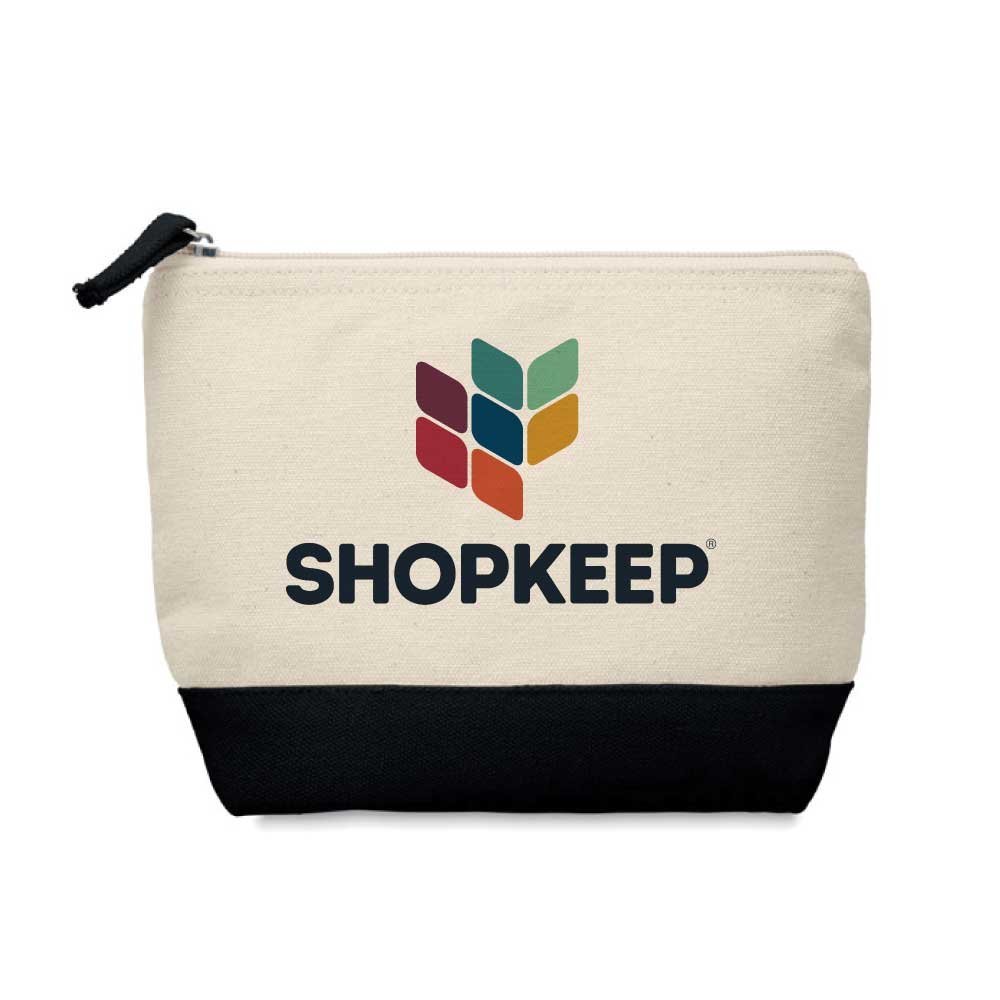 Cotton Canvas Zipper Pouch - Image 2