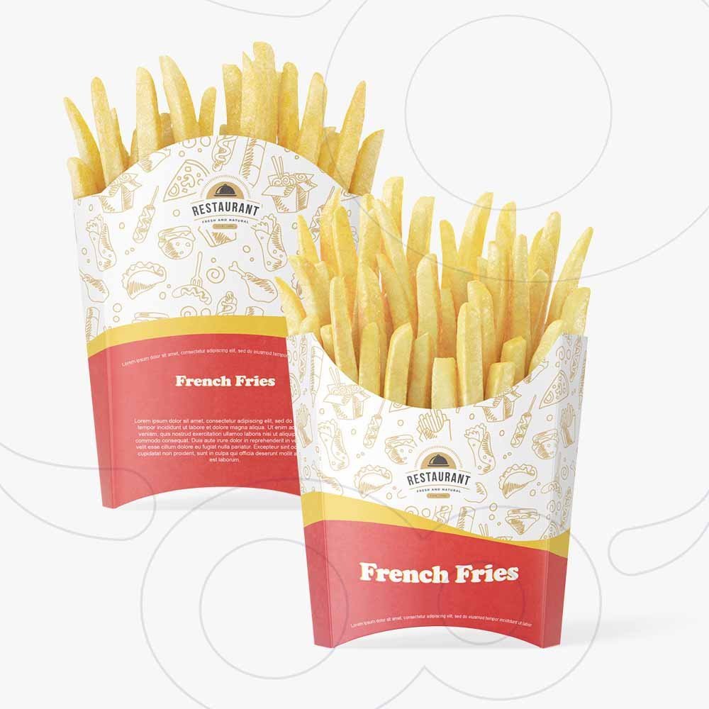 Customize French Fries Box