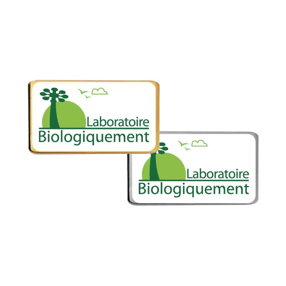 Rectangular Flat Metal Badges - Image 2